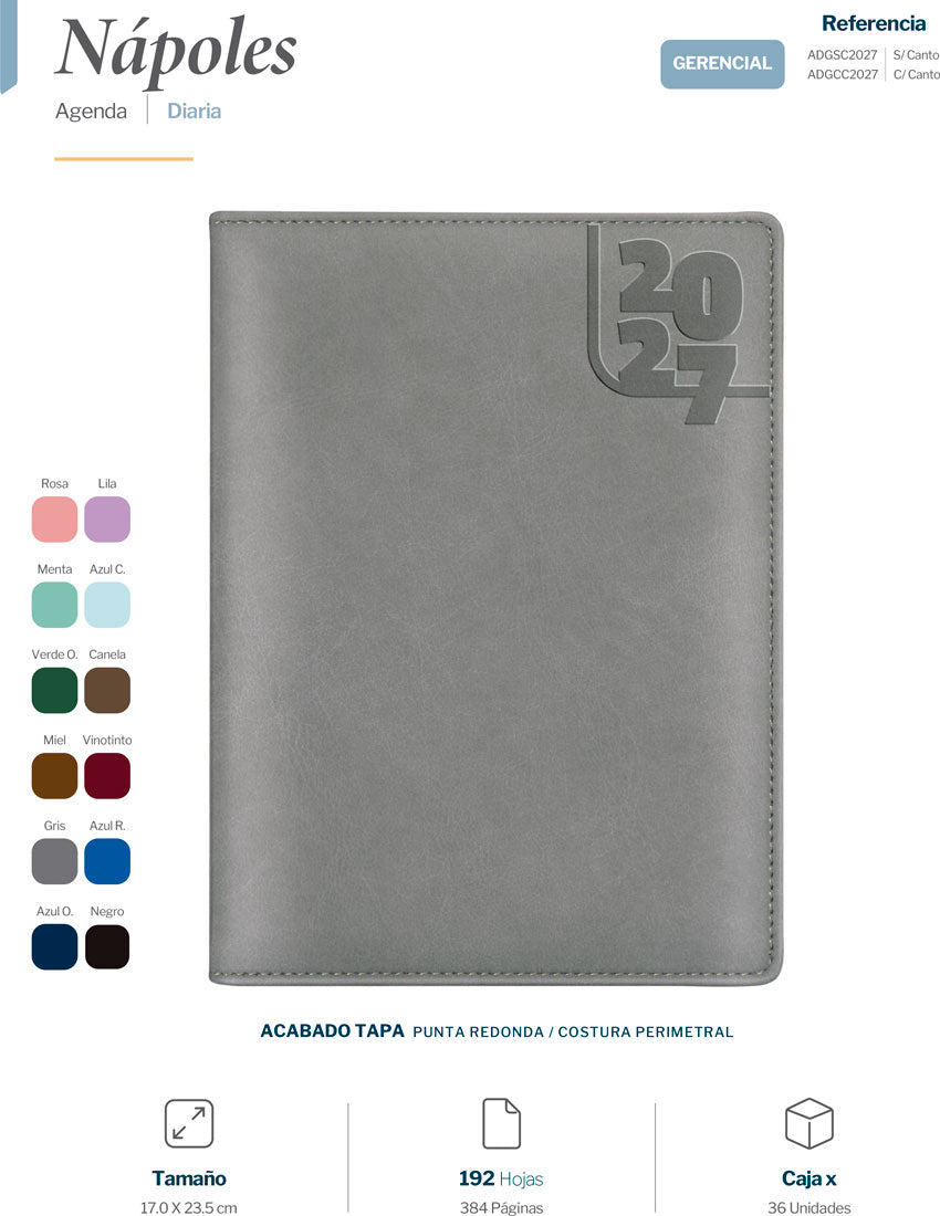 AGENDA DIARIA FECHADA NK GERENCIAL